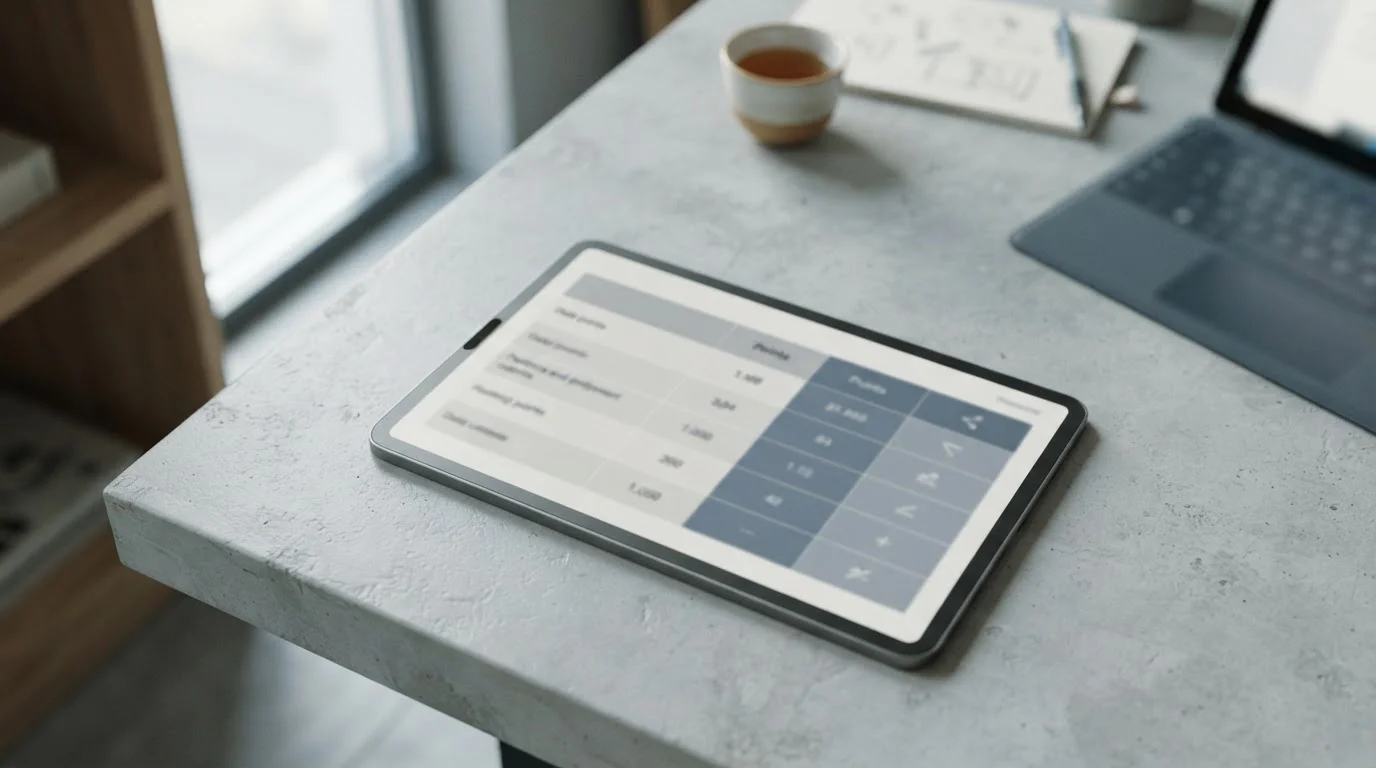 Vergleichsübersicht verschiedener Sportwettenanbieter mit Mindesteinzahlung auf Tablet