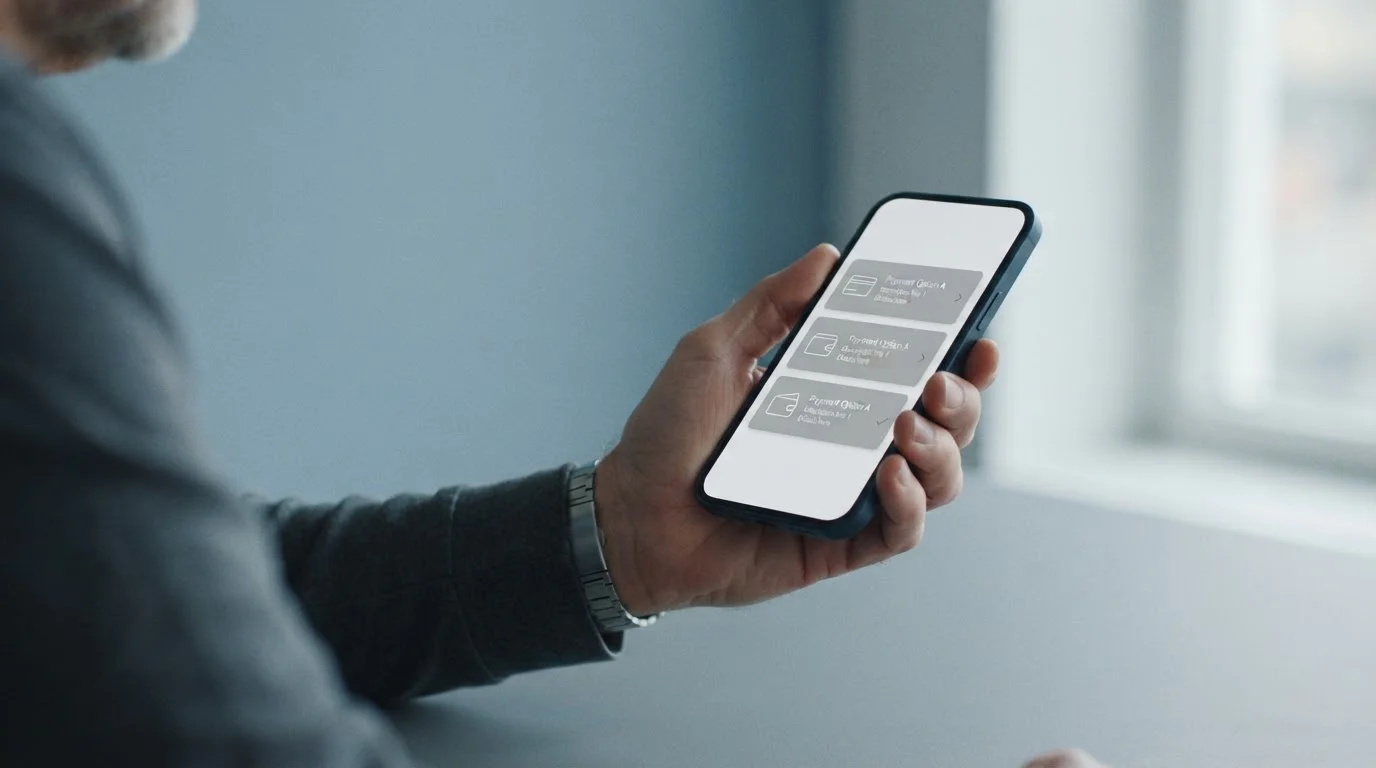 Smartphone-Display mit anonymen Zahlungsoptionen für Online-Wettanbieter